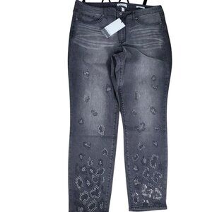 Sofia Vergara Women's Jeans  Size 10 Sofia Skinny Ankle Stretch Black Gray (17)